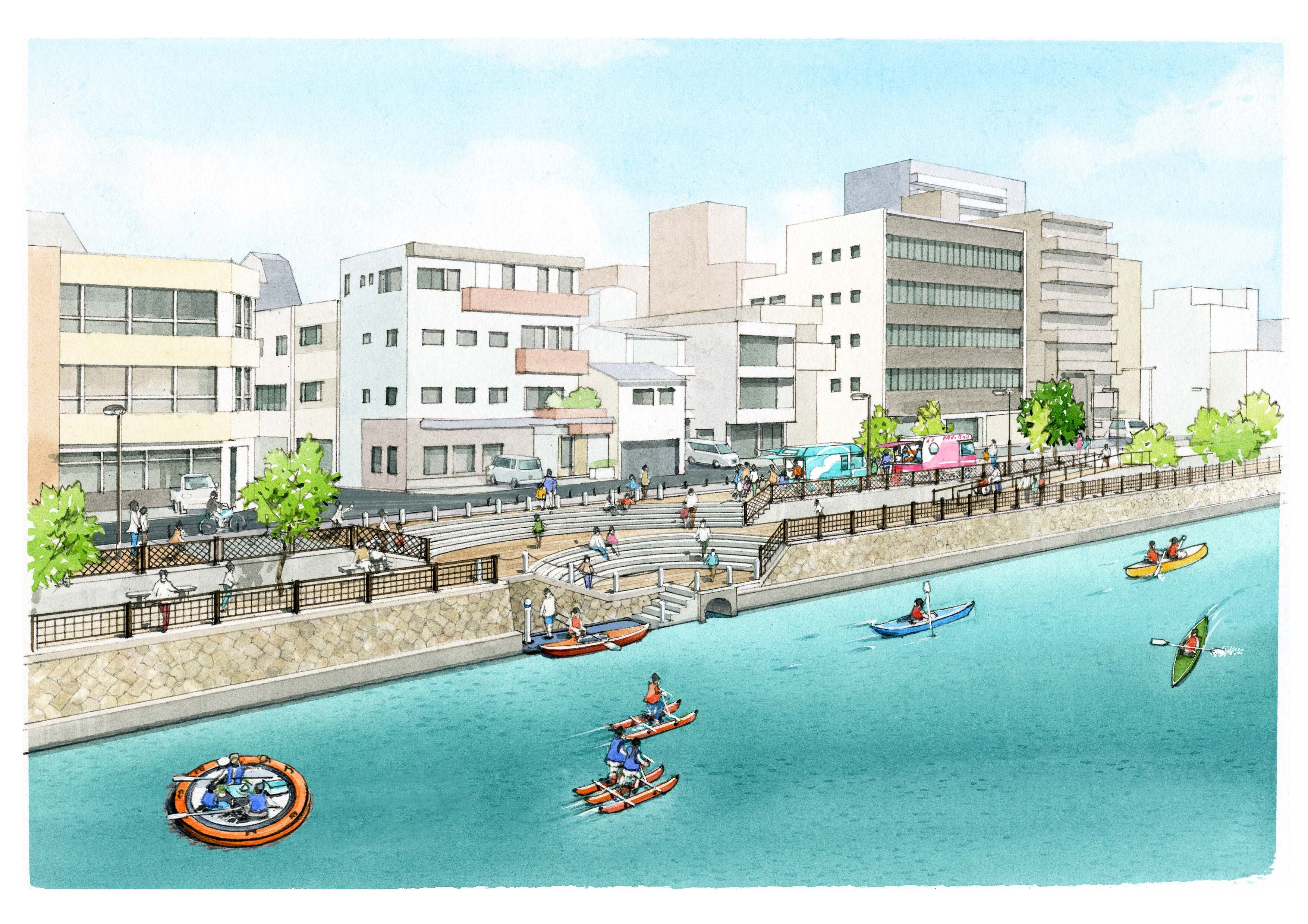 230128京橋親水広場